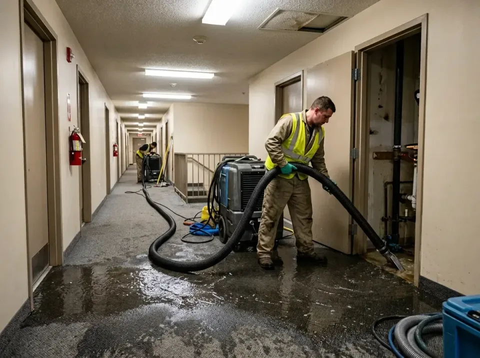 multi-unit-apartment-hallway-f-005 — frequently asked questions, Emergency Burst Pipe Water Extraction & Removal in Fort Hun…